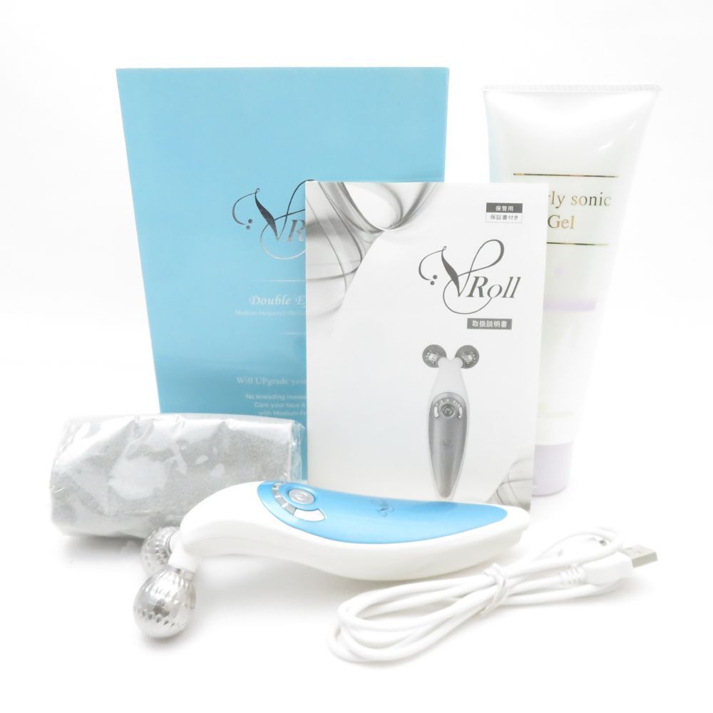 ♪ V-ROLL 美顔ローラー 美顔器 VR1705-ESKC EMS・ローラー V