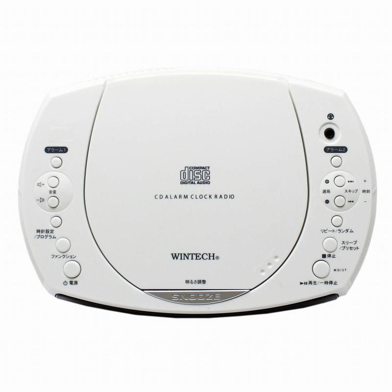 WINTECH CDクロックラジオ