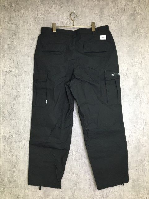 中古】23AW WTAPS ﾀﾞﾌﾞﾙﾀｯﾌﾟｽ NYCO. RIPSTOP ｶｰｺﾞﾊﾟﾝﾂ ﾄﾗｳｻﾞｰ ﾌﾞﾗｯｸ 04 