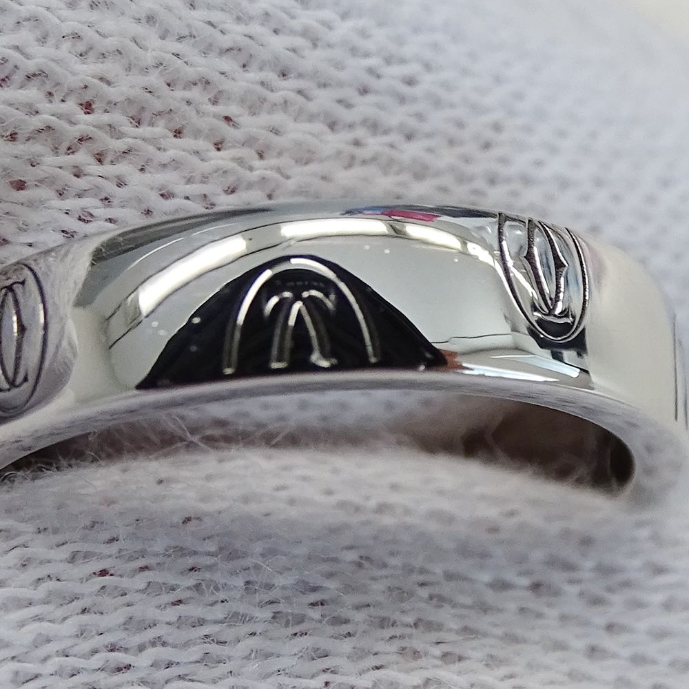 カルティエ Cartier リング レディース ブランド 指輪 750WG ハッピーバースデー ホワイトゴールド 48 約8号 ジュエリー 磨き済み FORTGASGNV_COM_BR