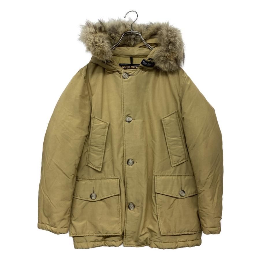 WOOLRICH フード付きダウンジャケット S ベージュ ウールリッチ ダウンジャケット コート パフィープレスコット