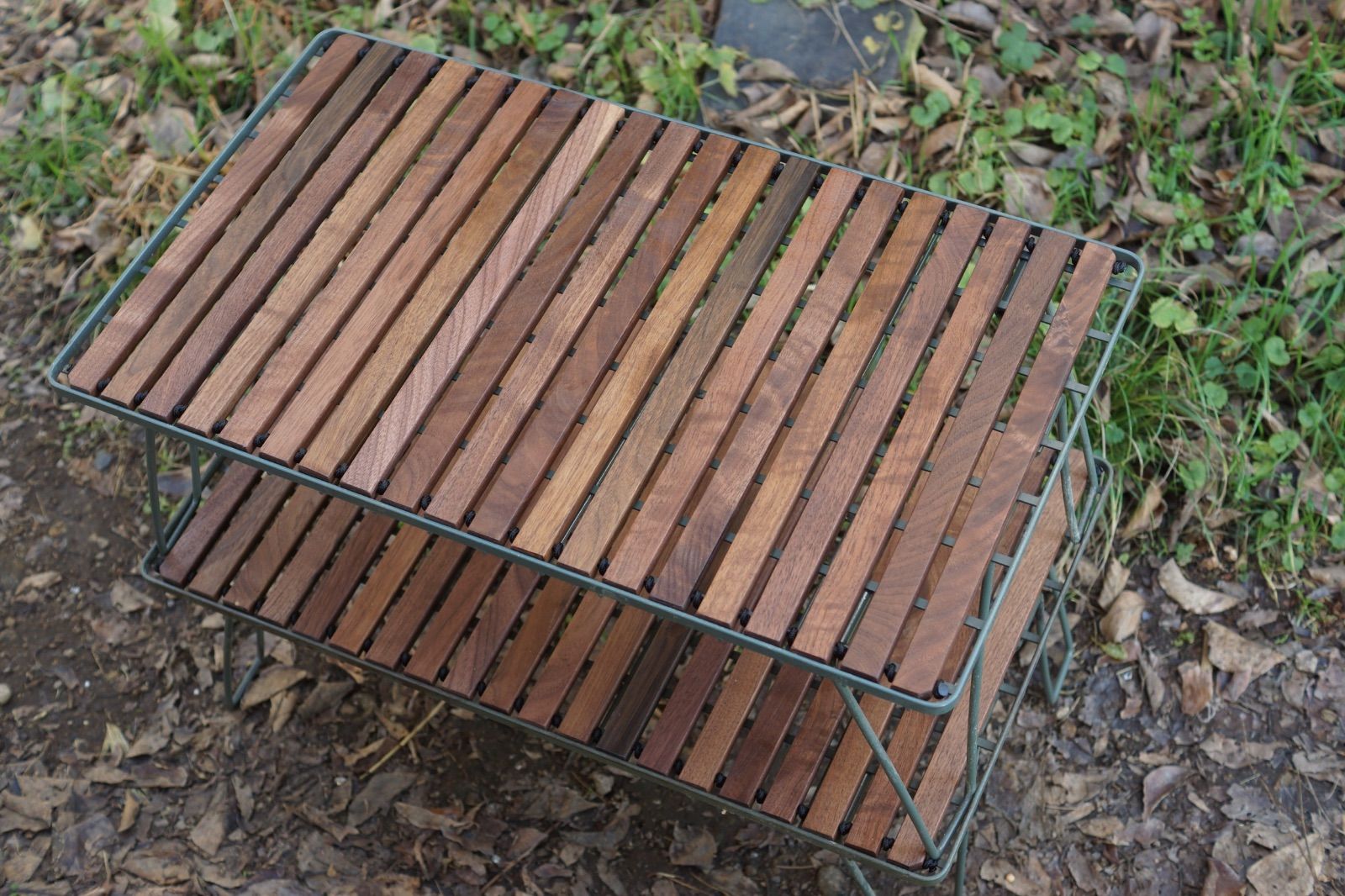 フィールドラック天板 ロールトップ ウォールナット無垢材⑤