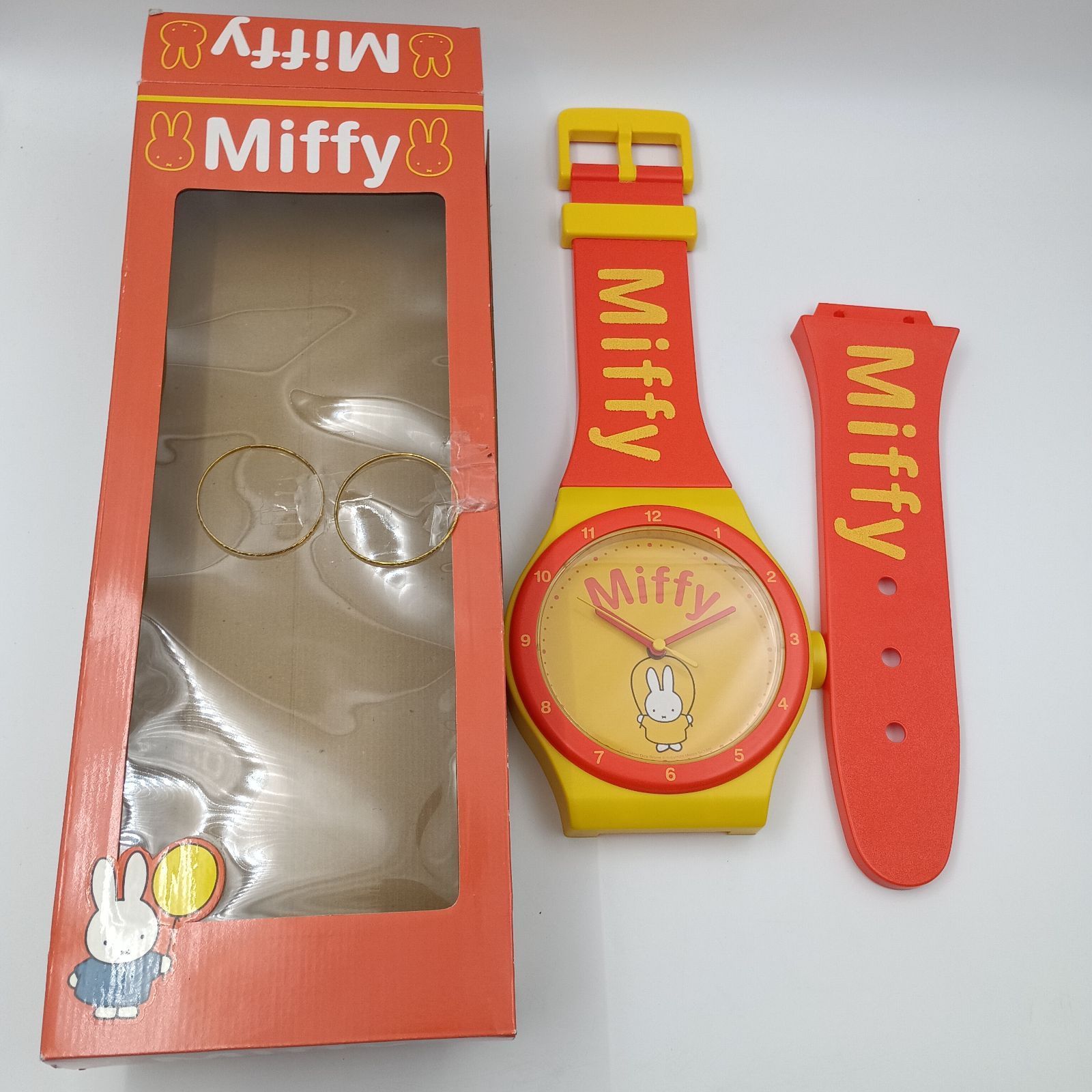 ミッフィー 腕時計型 掛け時計 K-0063】Miffy ミッフィー 腕時計型 掛け時計 動作確認済み