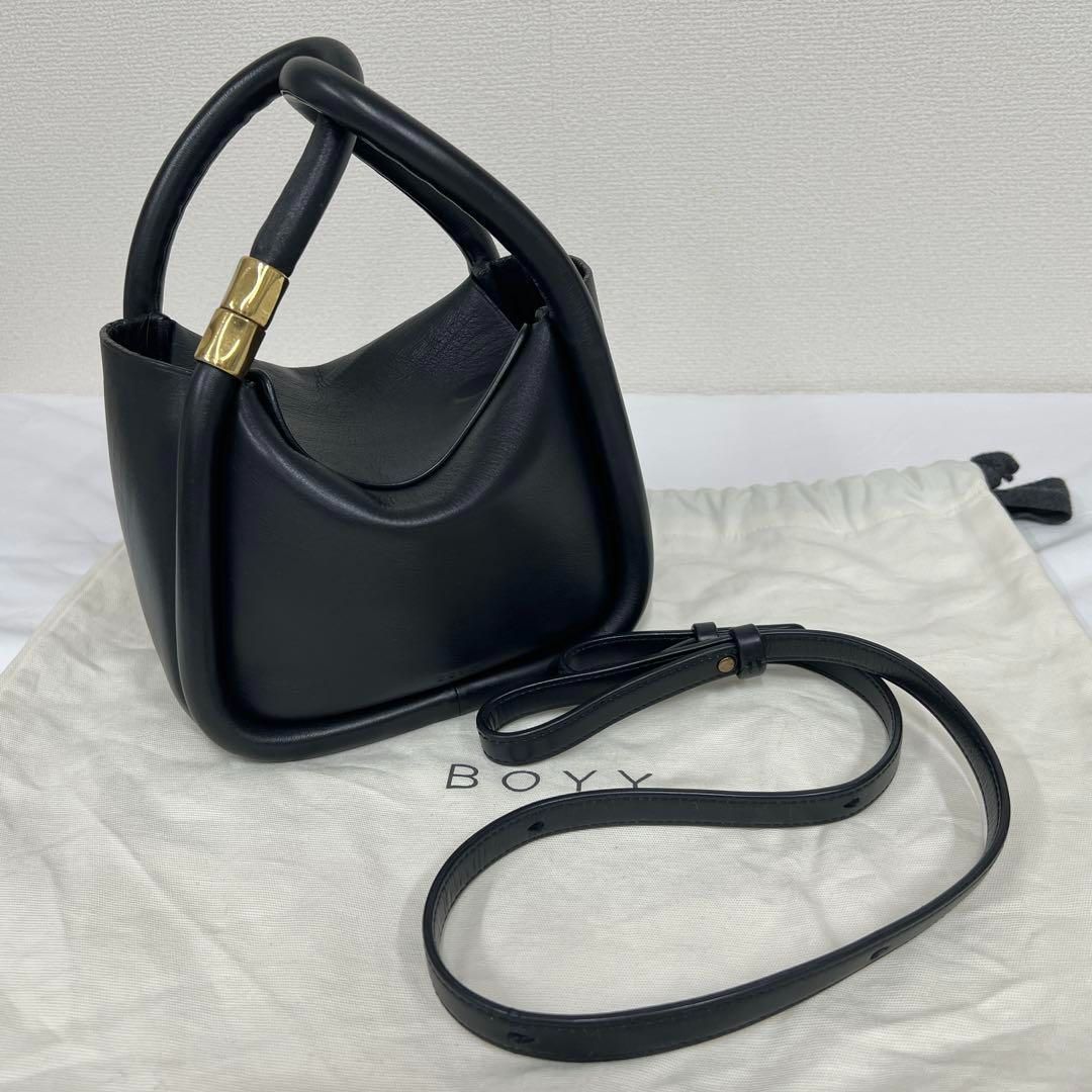 BOYY WONTON20 ボーイ ワンタン ショルダーバッグ ハンドバッグ 黒