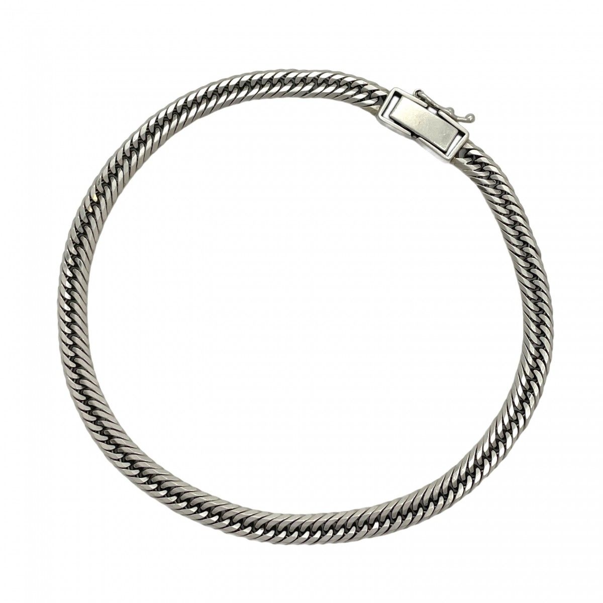 5khe004】喜平 ブレスレット Pt850 プラチナ トリプル 12面 20.7cm  