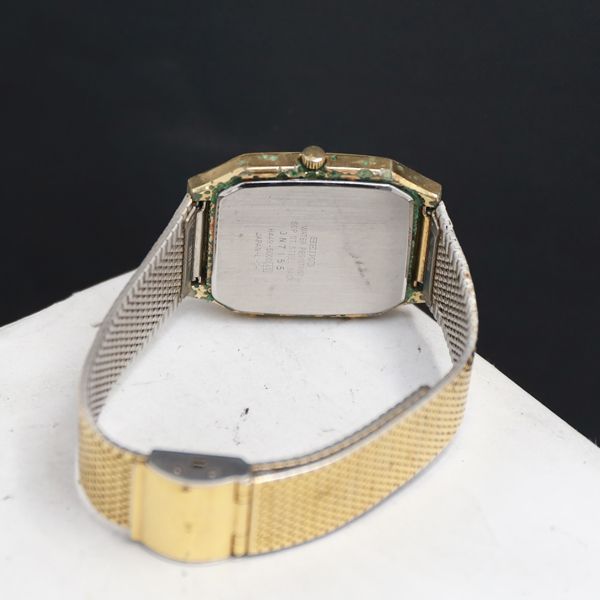 【美品/稼働】SEIKO アナデジ H449-5000 腕時計 ゴールド QZ セイコー H449-5000 デジアナ ゴールド文字盤 メンズ腕時計 2000000