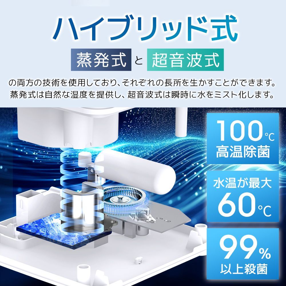 超音波加湿器 自動湿度調節