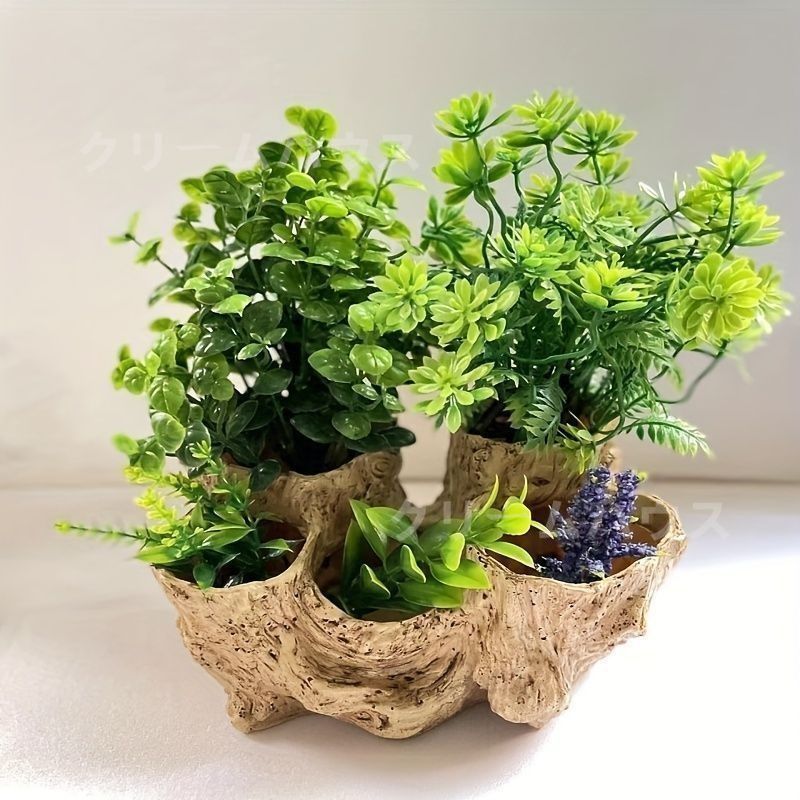 オブジェ ガーデニング 置物 フラワーポット 切り株 木 多肉植物