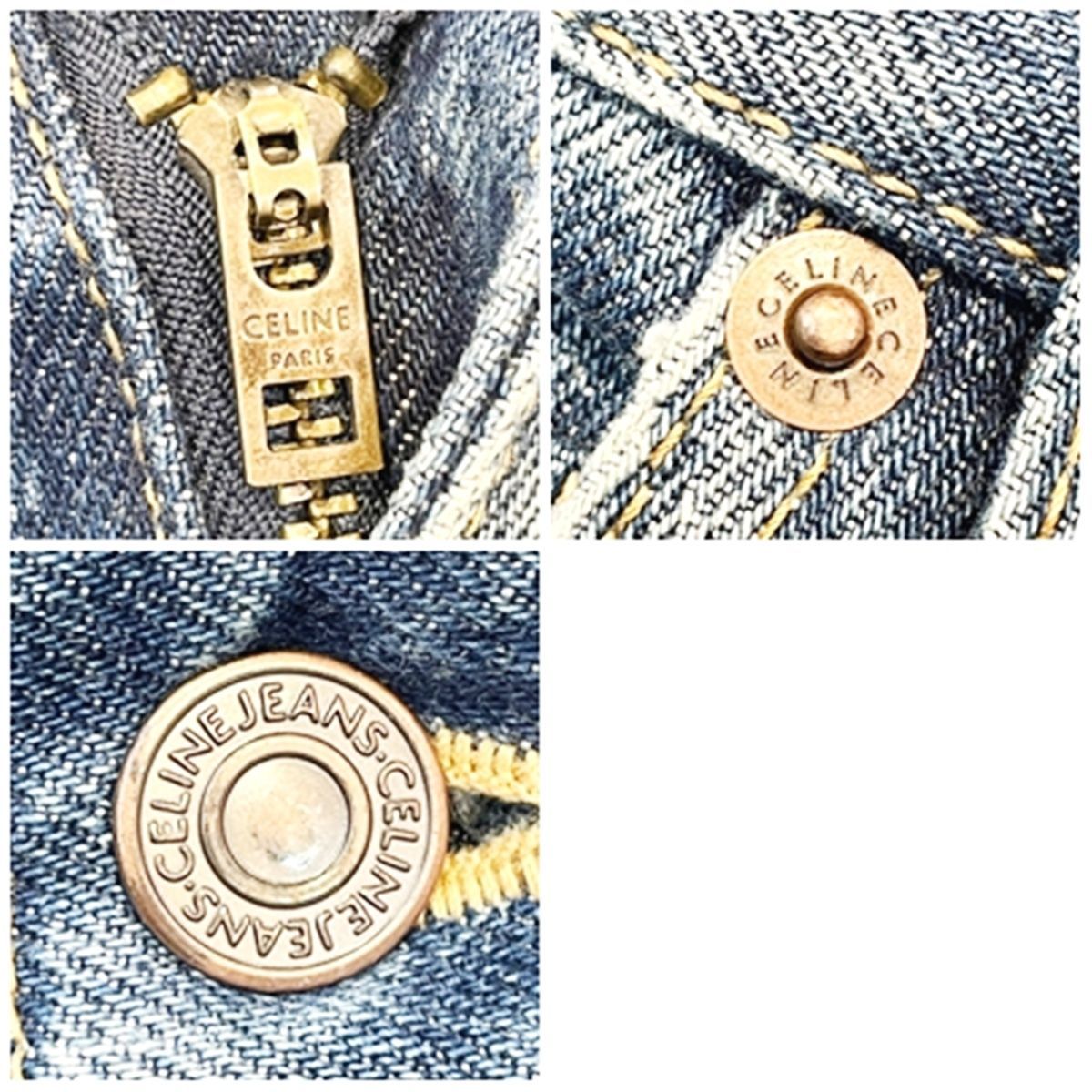 CELINE セリーヌ ブーツカットデニムパンツ ブルー ジーパン 表記サイズ25 日本サイズ9号 Mサイズ相当 レディース 25009655 MK DECORATOM_COM_BR