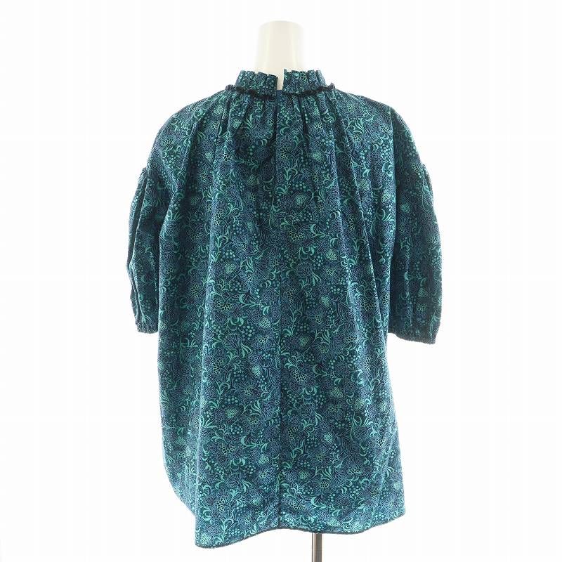 【美品】DRAWER　 ブラウス　花柄　サイズ36 Drawer - 美品ドゥロワー 花柄ブラウスコットンシルク36の通販