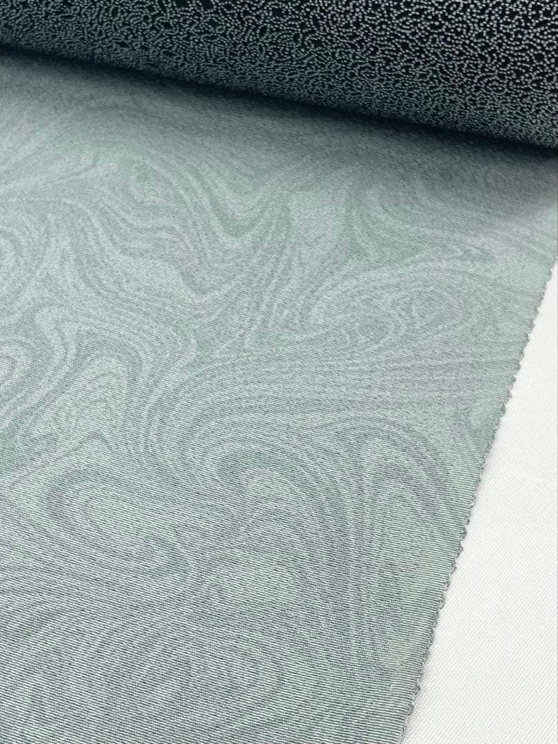 両面染小紋 墨流し×裂取 伊勢紅型 共八掛 正絹 反物 - メルカリ