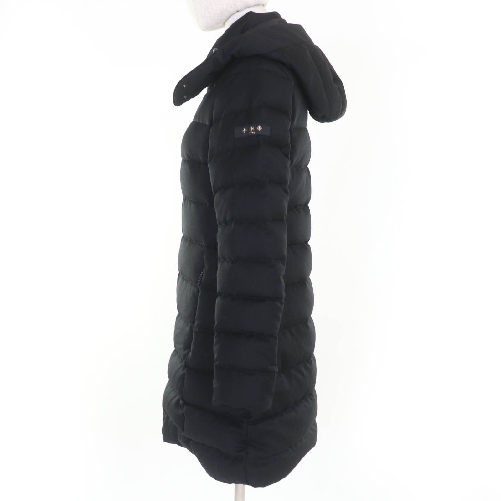 TATRAS タトラス 20AW LTLV20A4758 ZEJA ゼジャ ウール100％ フード付 ダウンコート ブラック 01 ハンガー付き レディース