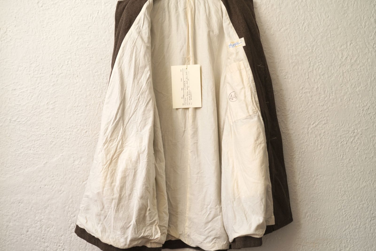 20AW Tailor Collar Tent Line Coat オーバーサイズウール