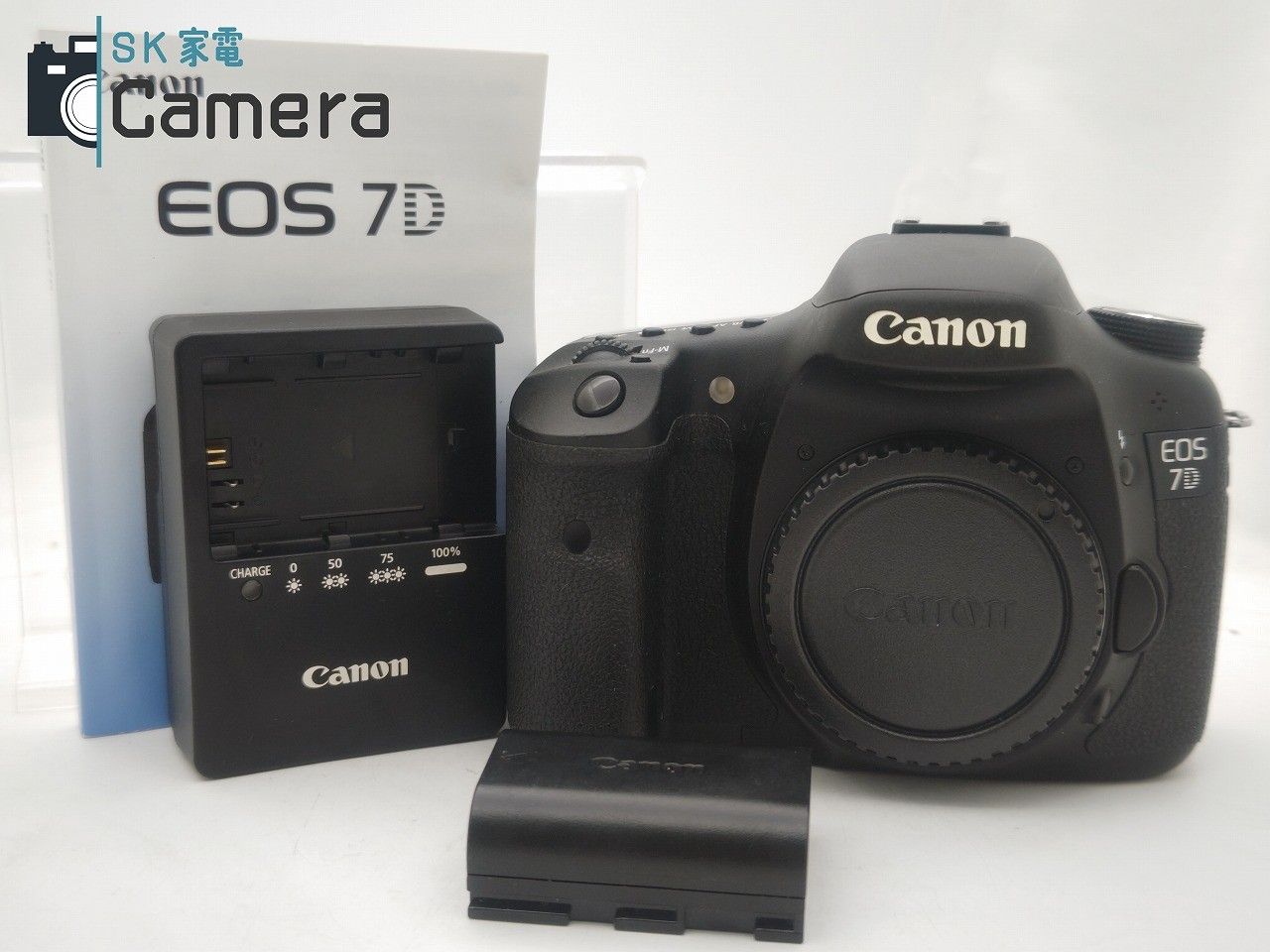 中古】 Canon EOS 7D キャノン 電池 充電器 説明書 付 - メルカリ