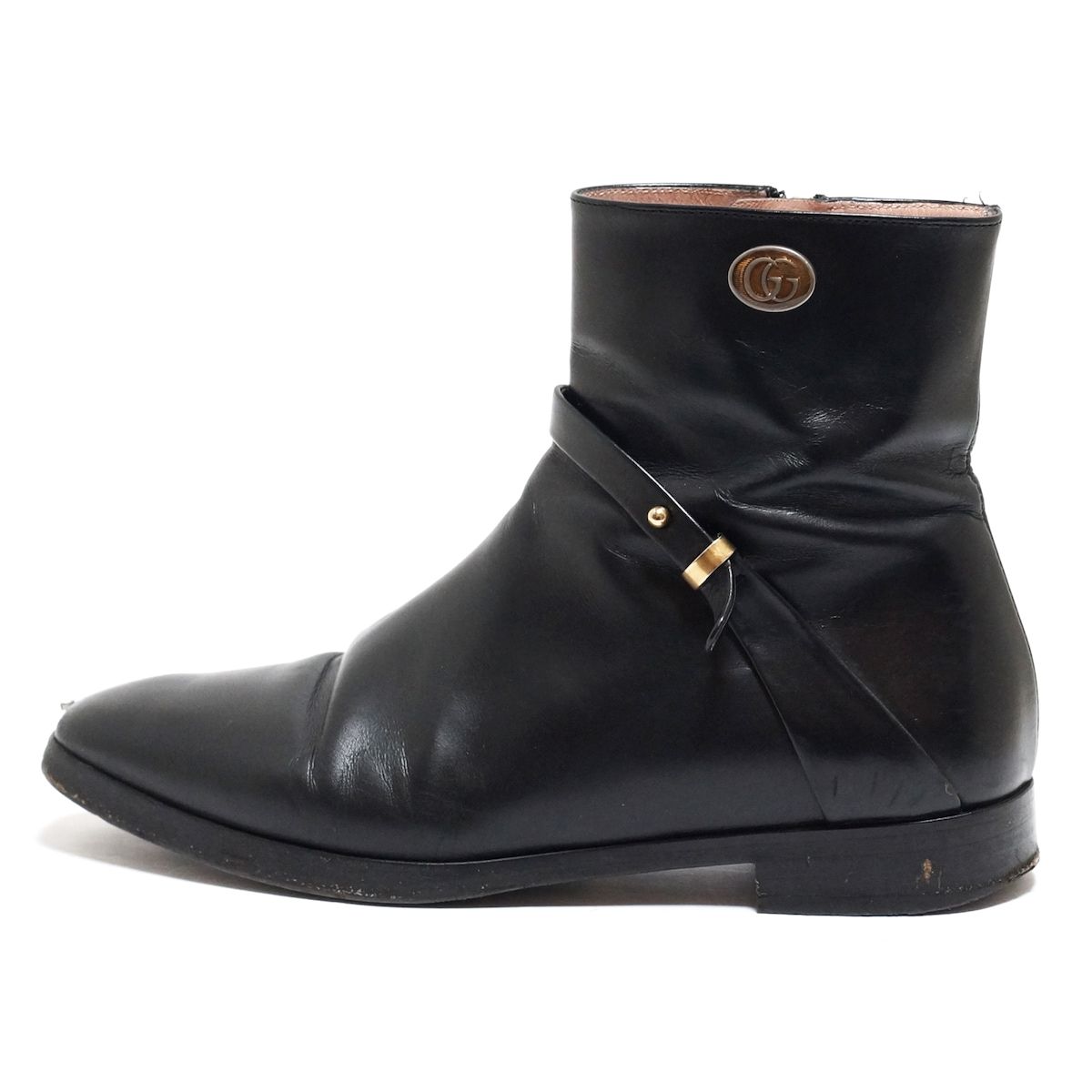 GUCCI(グッチ) ショートブーツ 34 1/2 レディース - 599019 黒