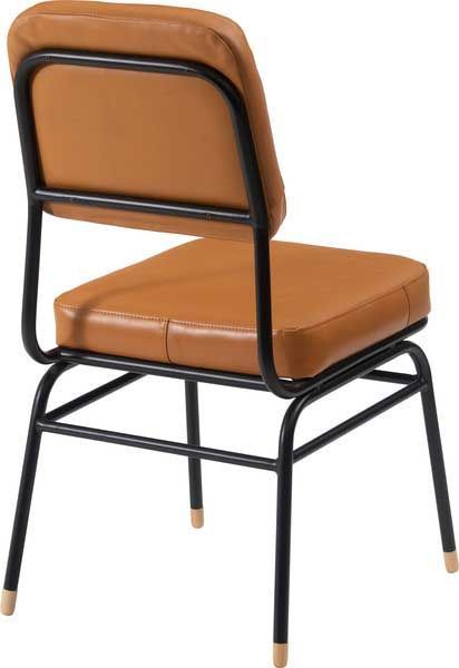 ２脚セット 本革 天然牛革 のダイニングチェア W45×D54×H85×SH45cm No.251