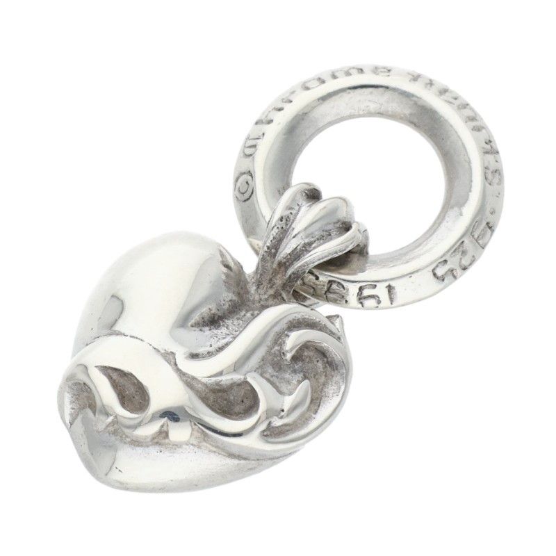 クロムハーツ HEART CHARM|ハートチャーム チャーム|シルバーネックレストップ メンズ