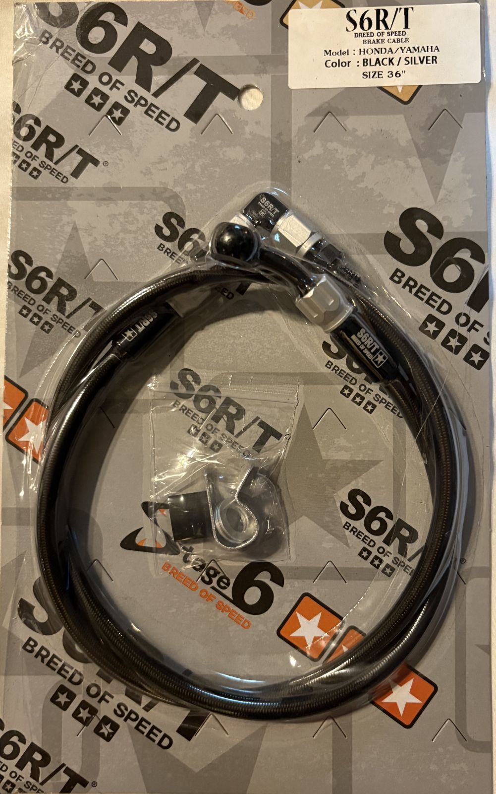 Ｓ６R|T ブレーキステンレスメッシュホース 36インチ B|S