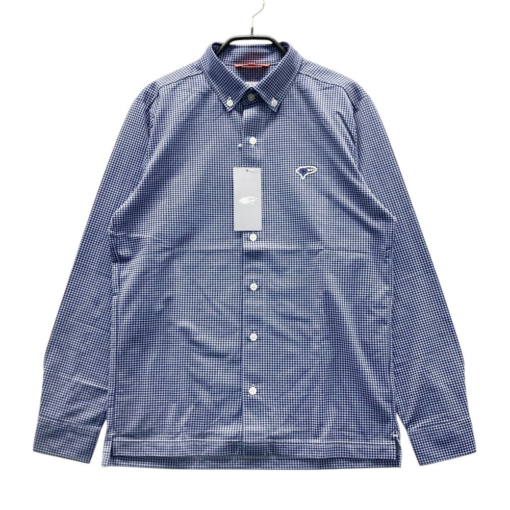 サイズ S BEAMS GOLF ビームスゴルフ 82-12-0039-444 長袖シャツ ボタンダウン チェック柄 ネイビー系 240101532014 ゴルフウェア メンズ ストスト