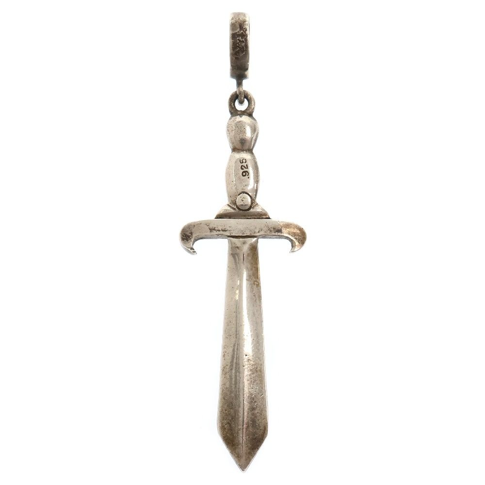 ローリーロドキン ソード シルバーネックレス Loree Rodkin 袋付き ☆美品 ローリーロドキン 洋剣 ジルコニア ネックレス シルバー925