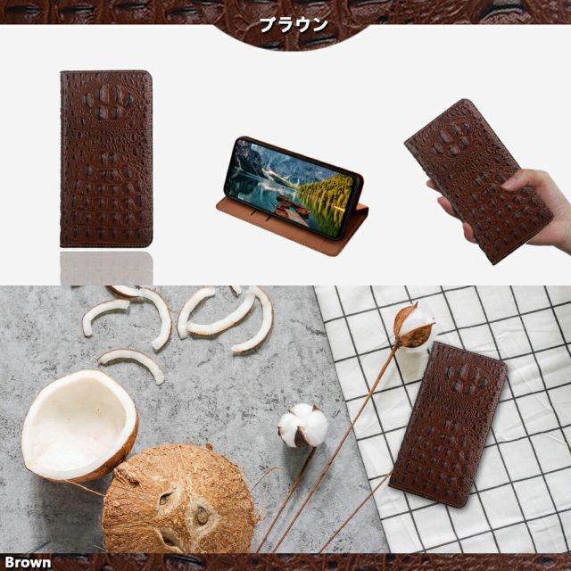[CA8103-N]  iPhone15 Plus ケース 手帳型 マグネット無し 磁石なし 本革 鰐柄 ワニ Caiman スマホケース カバー アイフォン15Plus アイホン15Plus カバー アイフォン15Plus iPhone15Plus ケース 