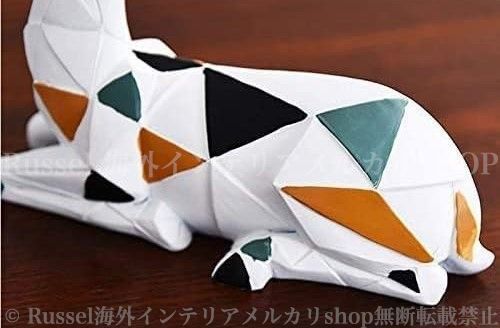 オブジェ 鹿 抽象彫刻 2個セット 置物 オーナメント 装飾品 アート