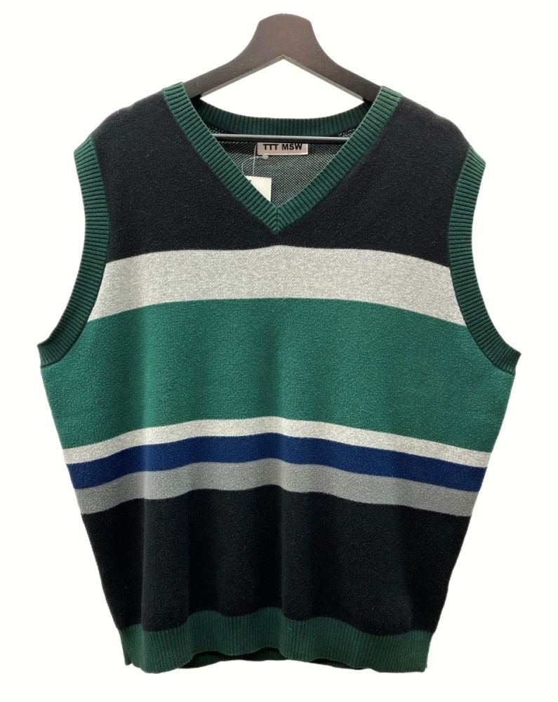TTT MSW Border Knit Vest ティーモダンストリートウェア ティーモダンストリートウェア TTT MSW 22AW Border Knit Vest