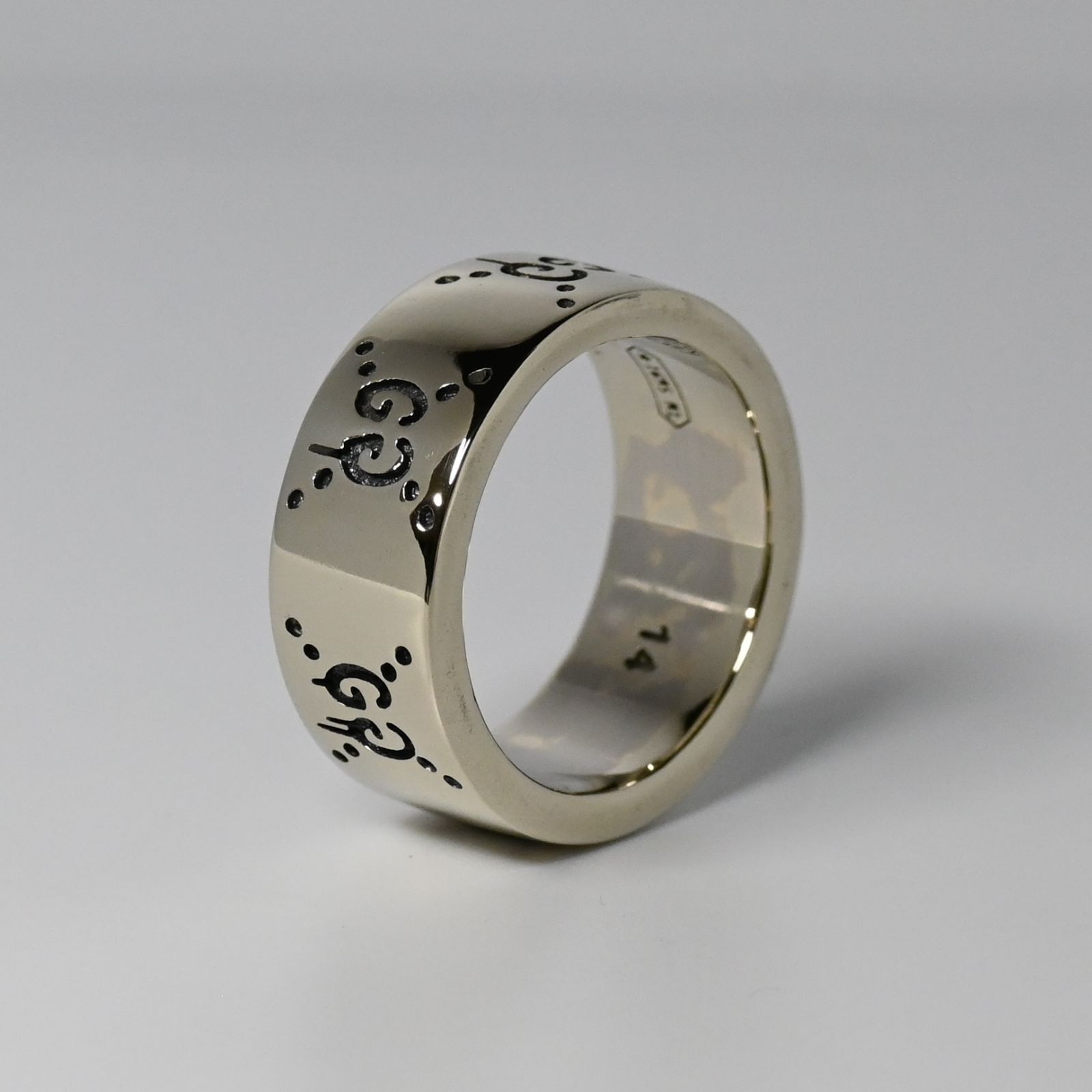 GUCCI グッチ　ゴースト　スカル リング 14号 指輪　シルバー925 研磨済】GUCCI ゴースト リング 14号 Ag925 指輪 グッチ - メルカリ