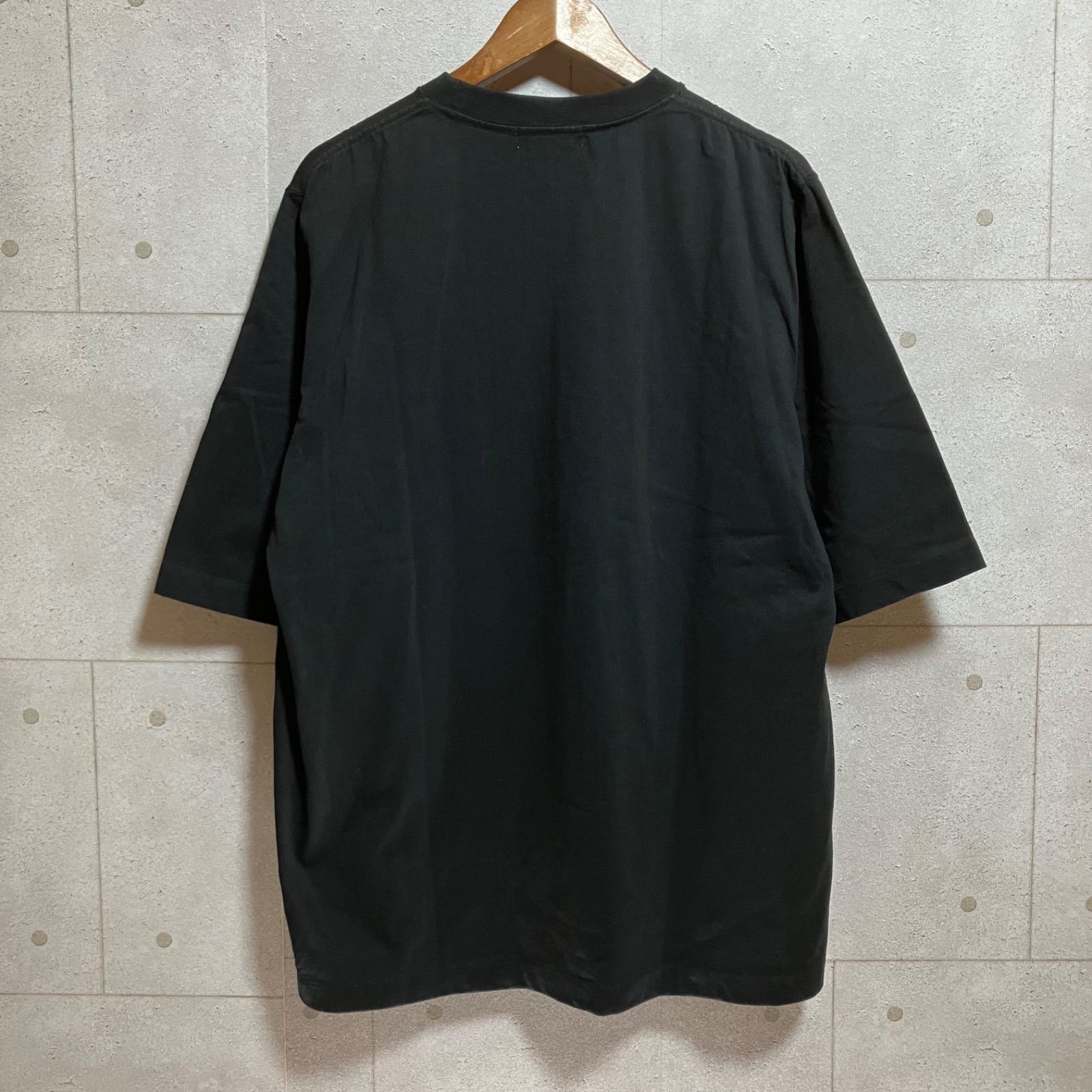 fitfor フィットフォー Tシャツ 無地 ビッグシルエット ブラック 黒 L メンズ 半袖 トップス SG148-59