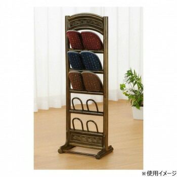 今枝商店 Romantic Rattan 籐スリッパラック 5段タイプ R255B