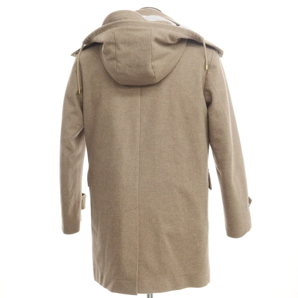 【中古】モンクレールガムブルー MONCLER GAMME BLUE CAPPOTTO ウール ダウンコート  ライトブラウンxグレー【サイズ4】【メンズ】