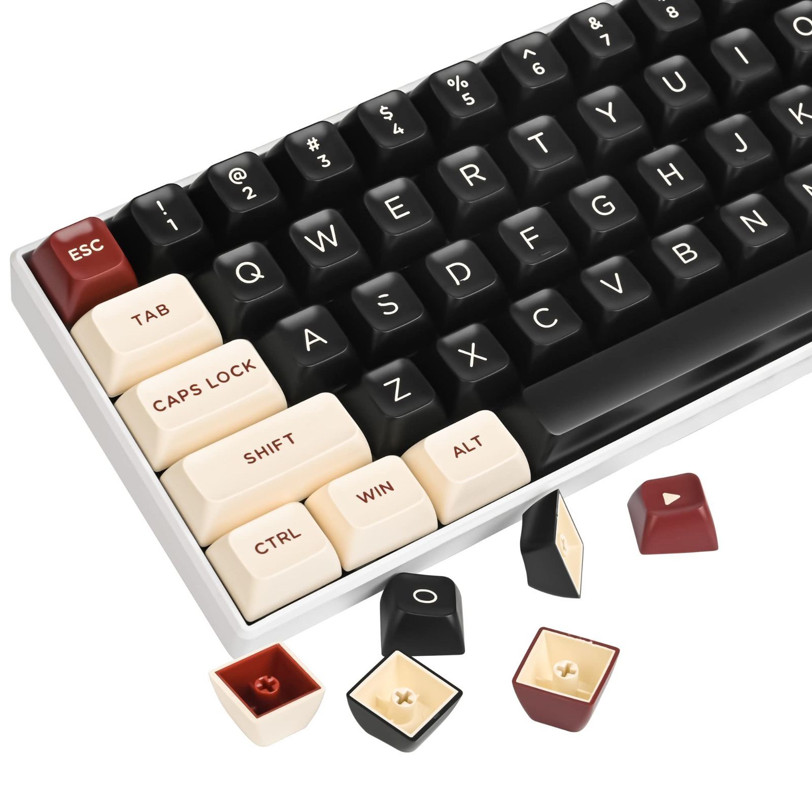 自作キーボード 60% GK64 gateron yellow 押下圧50g 自作キーボード 60% GK64 gateron yellow 押下圧50gの通販 by