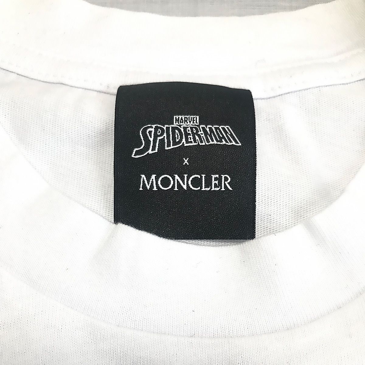 MONCLER モンクレール Tシャツ メンズ 白 ホワイト L XL サイズ スパイダーマン コラボ ロゴ レア - メルカリ