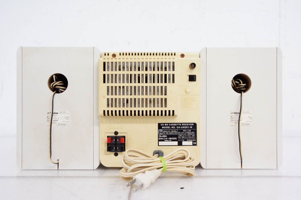 希少 Victor CD・MD コンポ UX-Z11 W MD Victor ビクター CD MD カセット コンポ UX-Q1-W - メルカリ