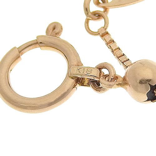 PS0.75/D.44 ピンクサファイア ダイヤ 薔薇 ネックレス K18 ピンク  