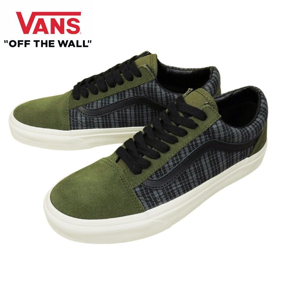 ヴァンズ バンズ VANS 箱なし OLD SKOOL スクール GRUNGE PLAID MULTI グランジ プレイド マルチ オリーブ カーキ ブラック チェック メンズ レディース スニーカー 靴 ローカット sk8 スケシュー
