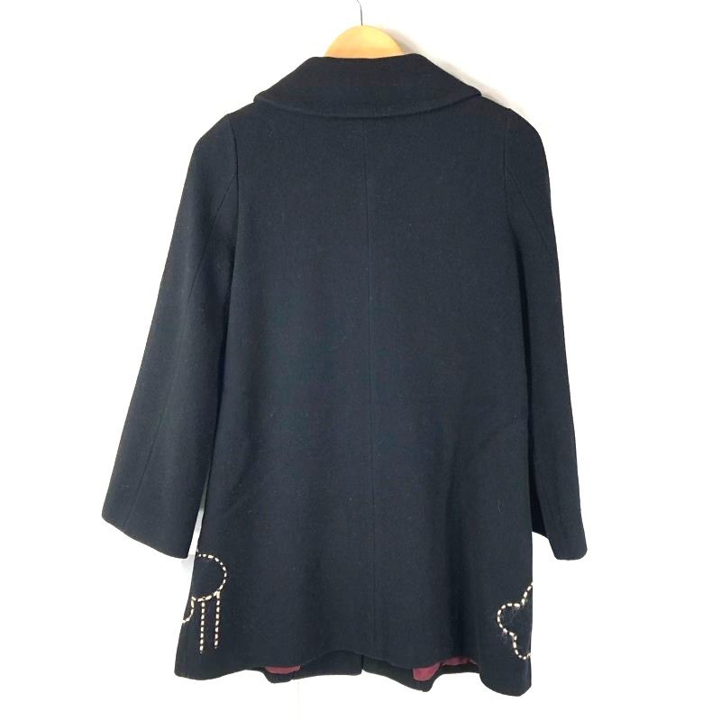 ★ホコモモラ刺繍ステッチ花ボタン鮮やかコート★ ★ホコモモラ刺繍ステッチ花ボタン鮮やかコート★