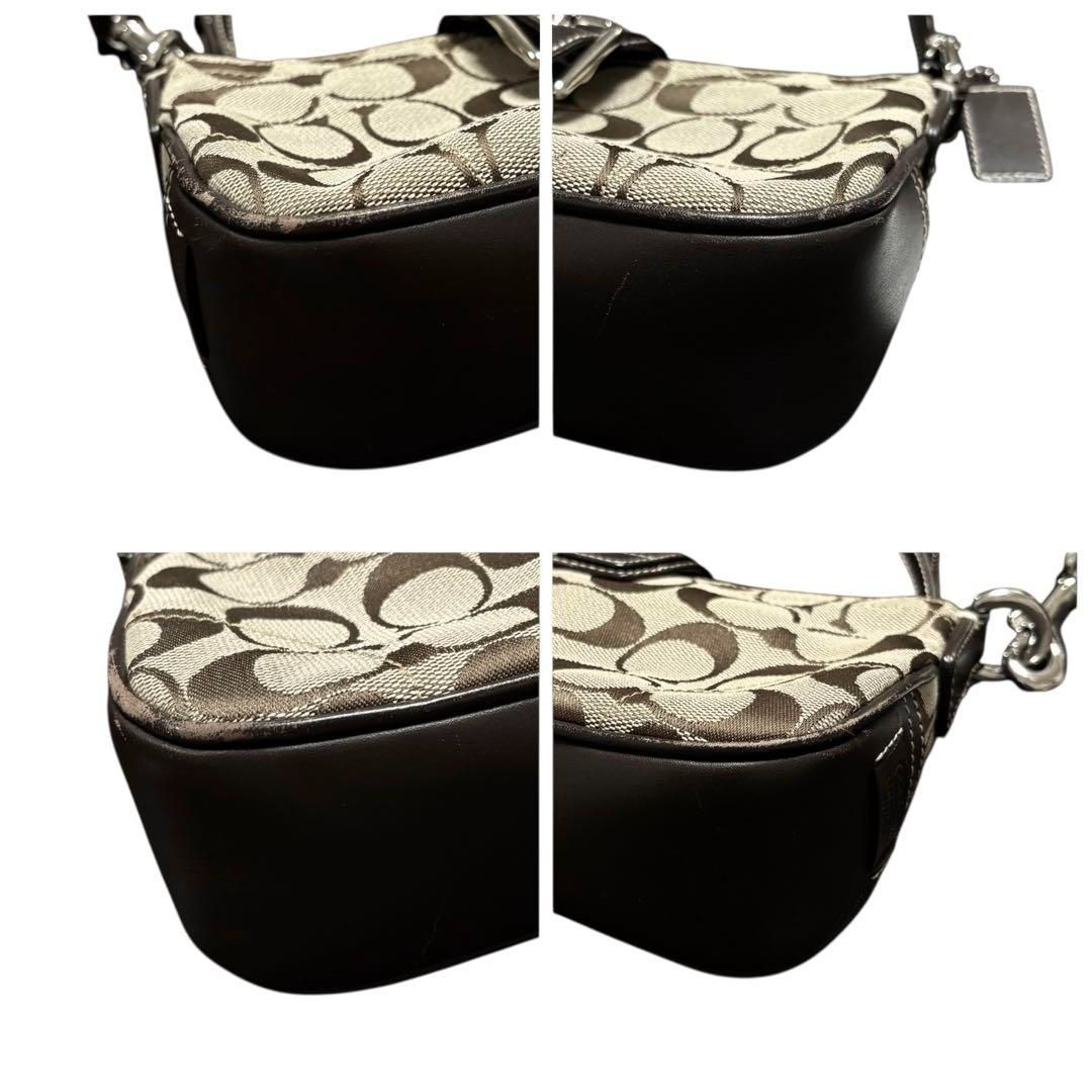 美品 COACH コーチ ハンドバッグ アクセサリーポーチ ソーホー