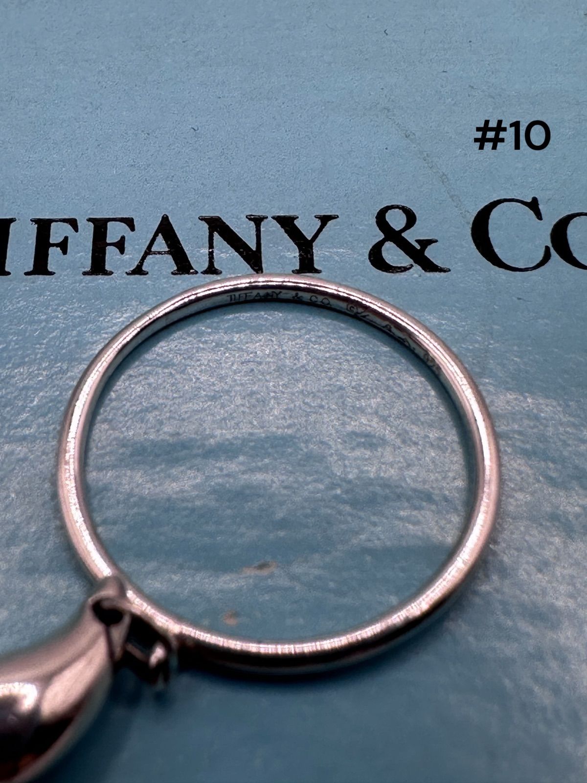 TIFFANY & Co ＃10 ティファニー tear drop ティアドロップ リング