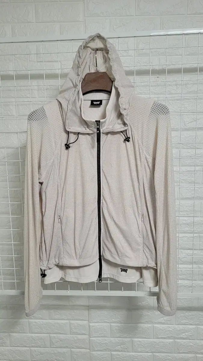XL PXG ピエクスジ ツーウェイジッパーディテール レディースゴルフウェア フードジップアップ ジャケット XL