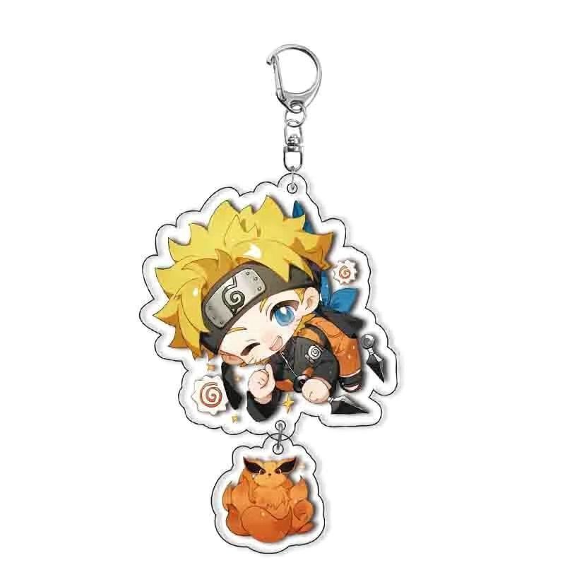 うちはサスケ NARUTO キーホルダー アクリルスイング うずまきナルト NARUTO -ナルト- うずまきナルト＆うちはサスケ アクリル