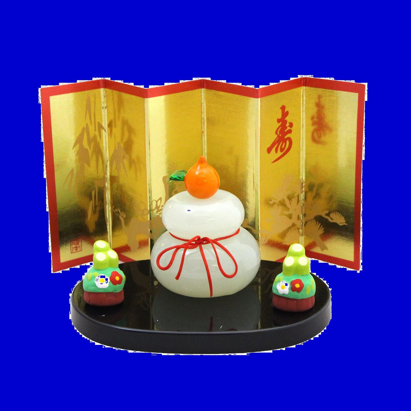 2022年 干支 置物 正月飾り 玄関飾り クラフトマンハウス 新年に福を呼び込み良い年に! 新 迎春飾り 全長:5×幅4.5・板寸:縦7.5×横10ｃｍ