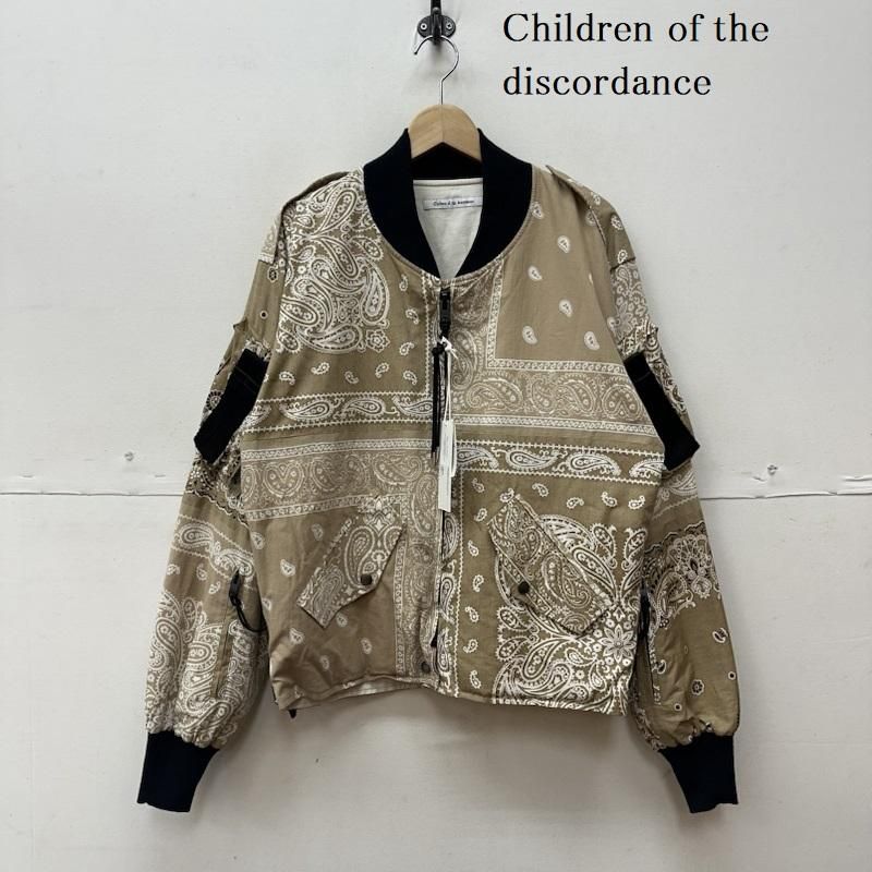 Children of the discordance チルドレン オブ ザ ディスコ-ダンス ジャケット、上着 ジャンパー、ブルゾン 23SS ペイズリー ジャケット MA-1 COTDJK-485