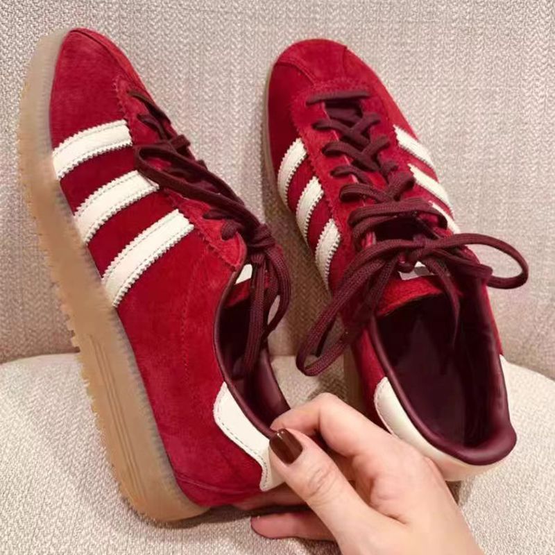 Adidas GAZELLE INDOOR レッド道徳トレーニング カジュアル スポーツ スニーカー