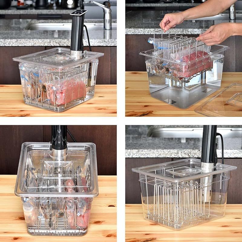 ottostyle.jp 低温調理器 コンテナ 容器 専用タンク 蓋付き 6列