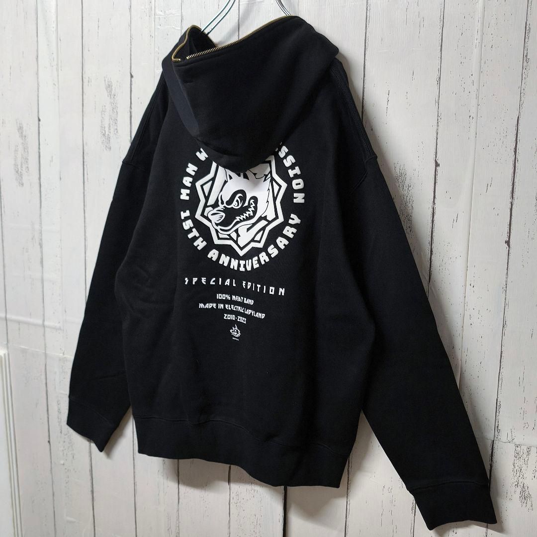 MAN WITH A MISSION 15TH パーカー　Lサイズ 超希少】 MAN WITH A MISSION 15周年限定パーカーXLサイズ - メルカリ