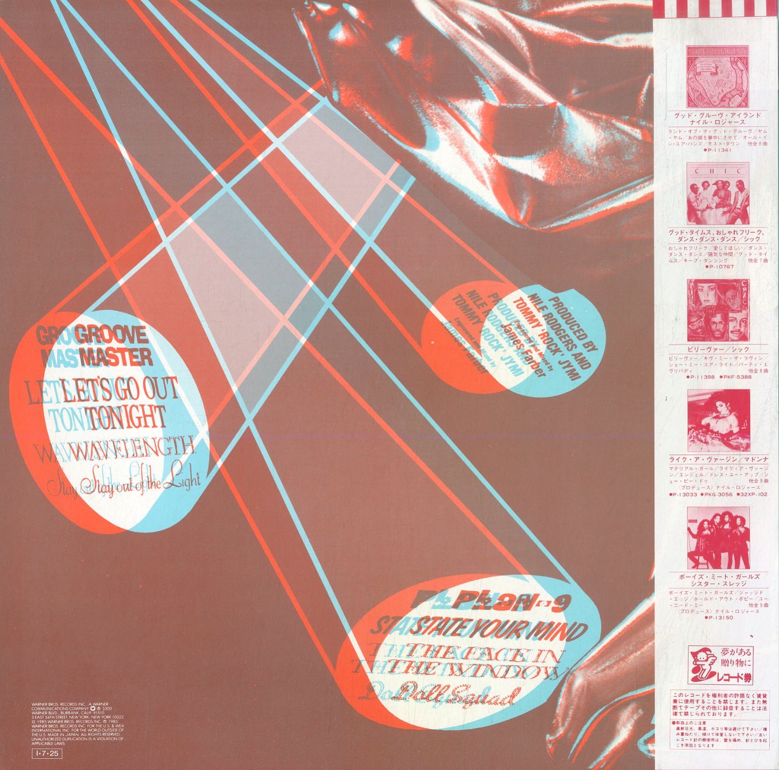 【LP】ナイル・ロジャース『B-Moovie Matinee』 輸入盤レコード LP】ナイル・ロジャース『B-Moovie Matinee』 輸入盤レコード