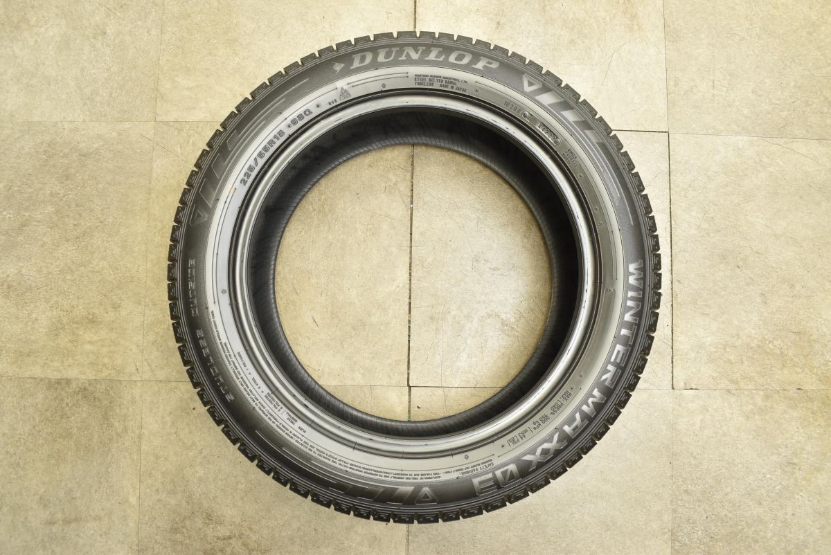 2年保証、返品可能。 バリ溝 ダンロップ ウィンターマックス03 225 55R18 4本セット デリカD 5 アウトランダー XV フォレスター エクストレイル