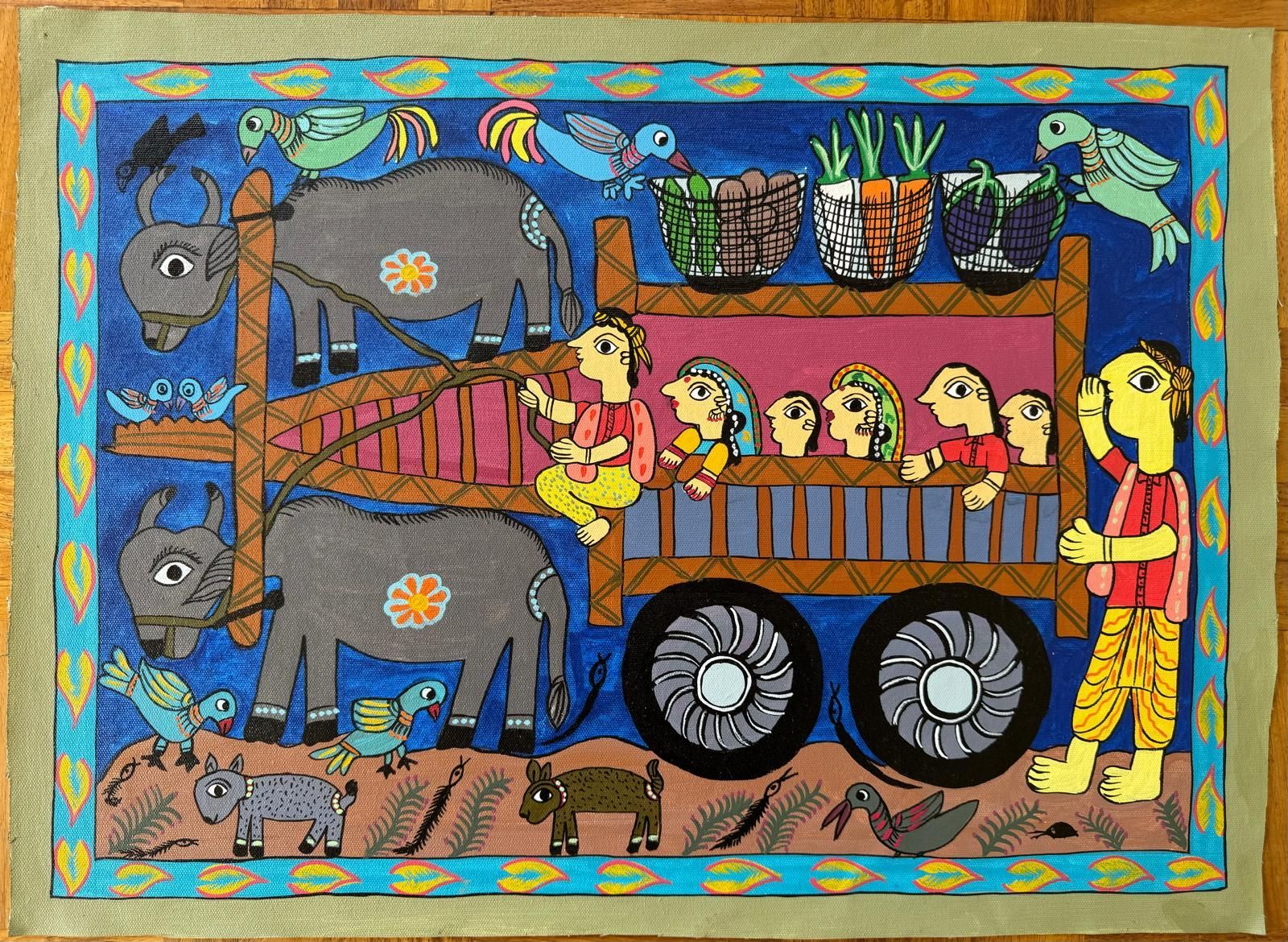 ミティラー マドゥバニ インド ネパール ミティラー画 マドゥバニ画