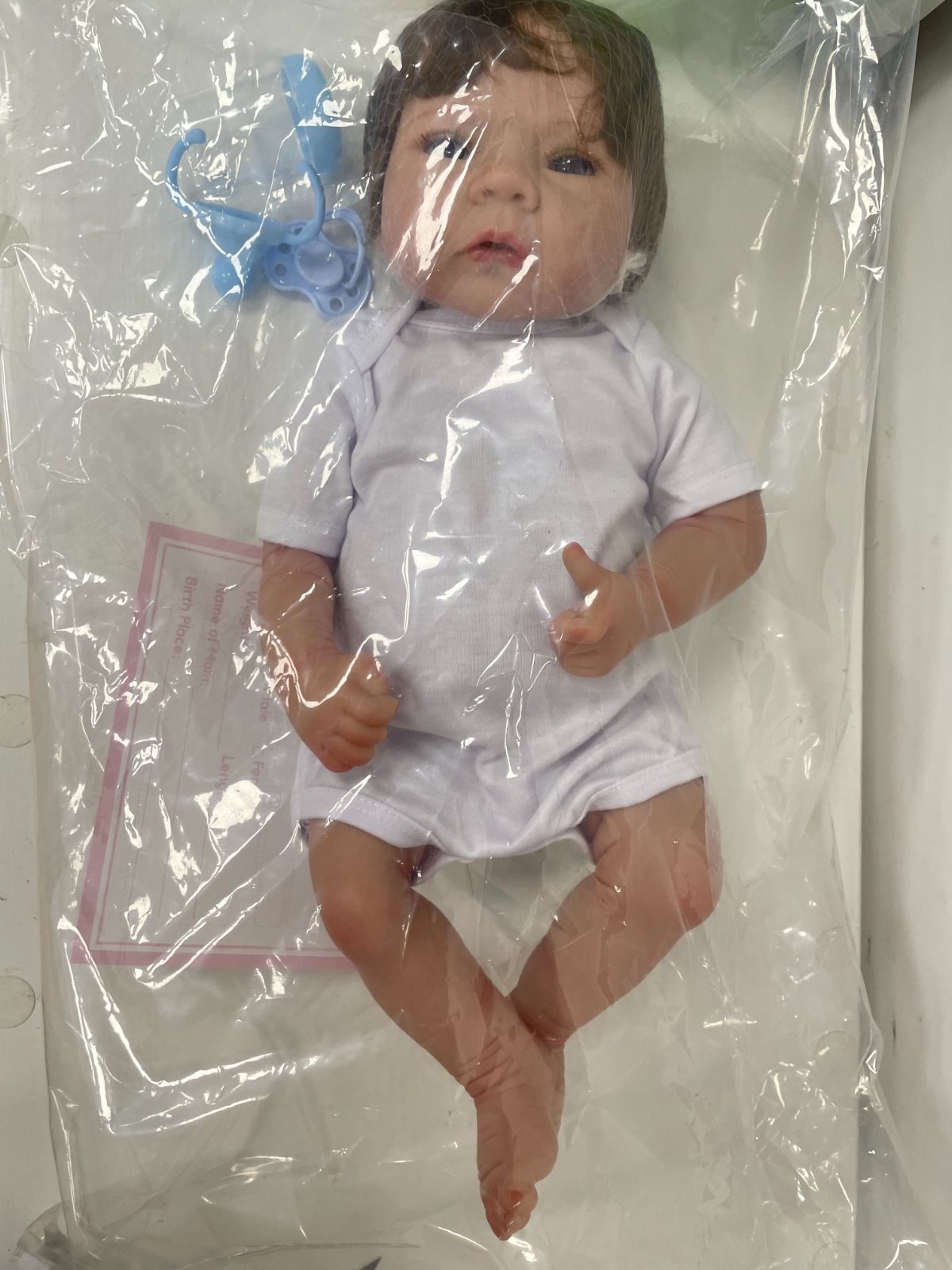 リボーンドール】超リアルな赤ちゃん人形 男の子 約46cm 髪の毛植毛